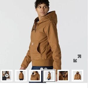 Carhartt Women's Brown Hooded Utility Jacket